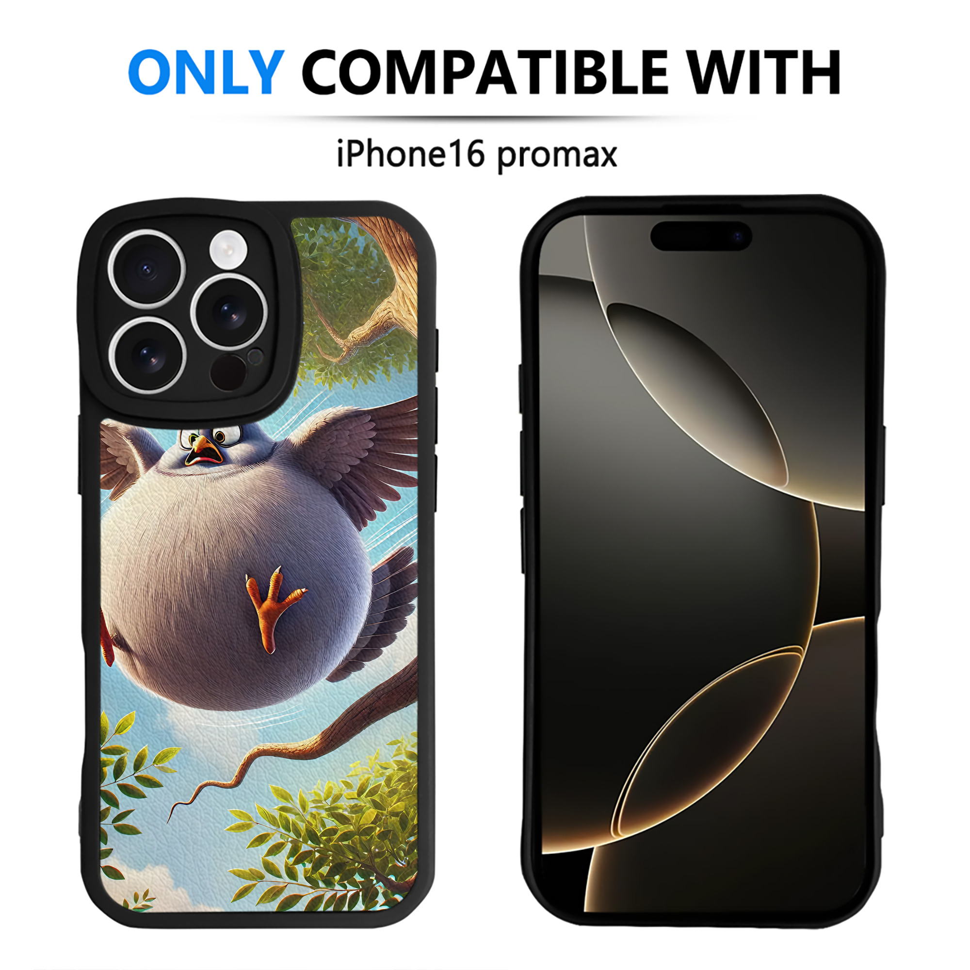 （画像用） Angry Birds アングリーバード 【iPhone 16シリーズ対応】シリコンスマホケース（レザー調） 材質：シリコン